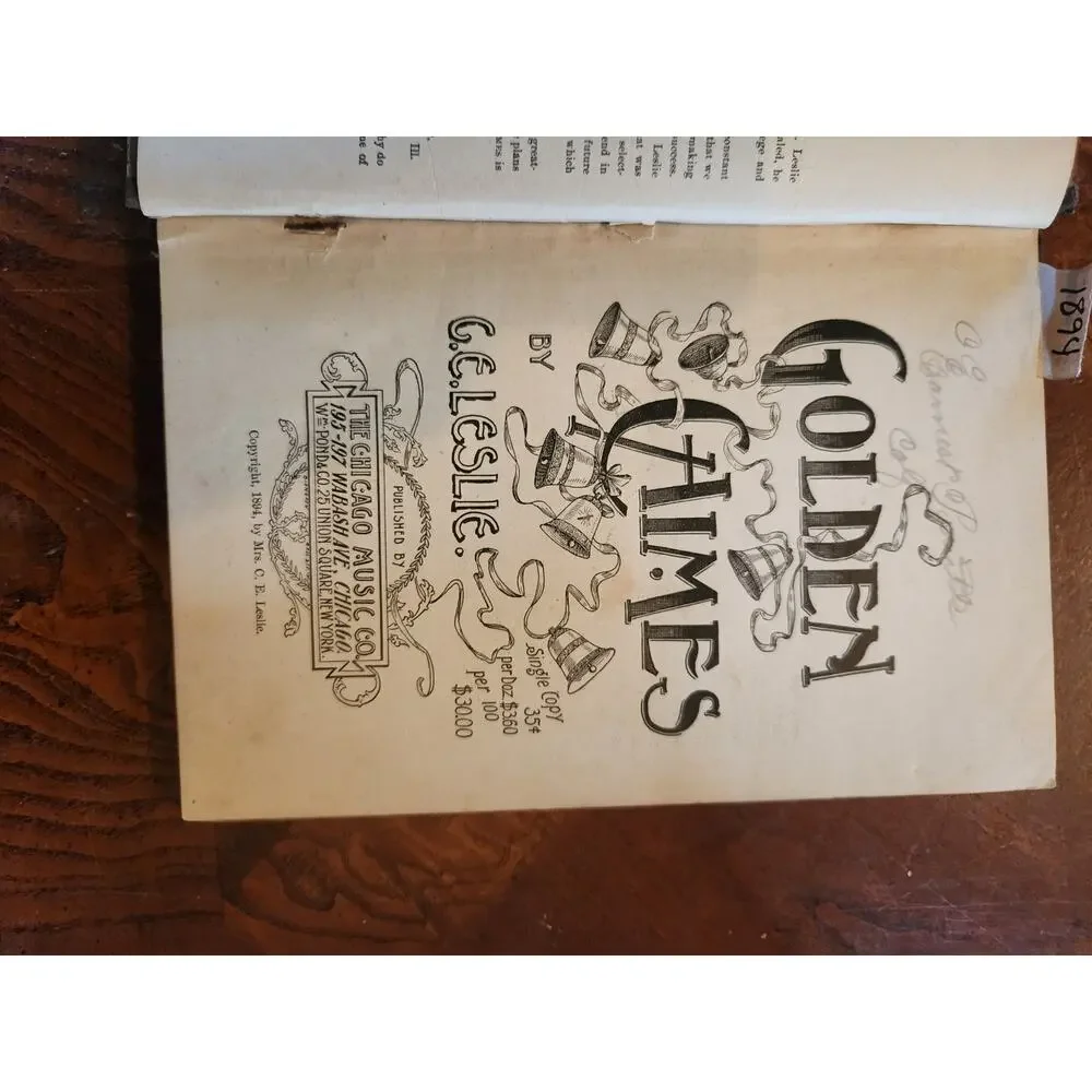 Golden Chimes antique sheet
